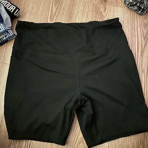 Women's Black Biker Shorts
